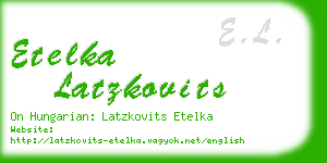 etelka latzkovits business card